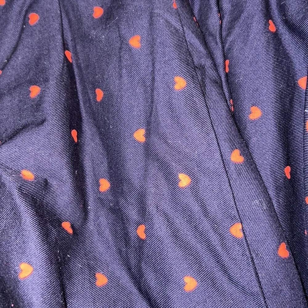 Gymboree Girls Navy and Red Heart Skirt size 8 NWT